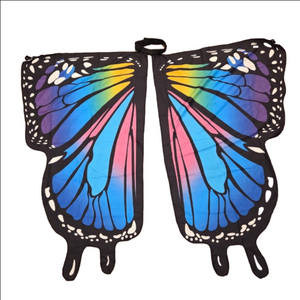 Girls Unbranded Butterfly Wings One Size Black Rainbow